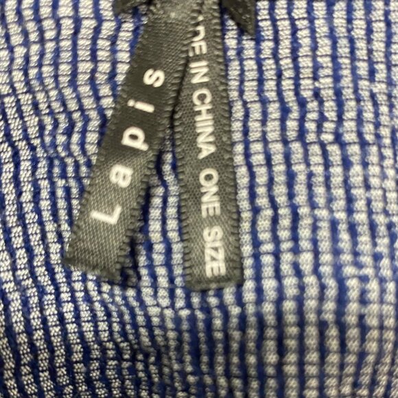 Boho Navy Blue Smocked Waist Maxi Skirt With White Floral Embroidery tube top - Picture 4 of 4